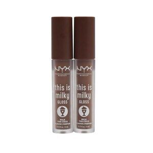 2 NYX This Is Milky Gloss Milk The Cocoa Flavor Lip Gloss Set 0.13 fl oz Each